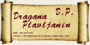 Dragana Plavljanin vizit kartica
